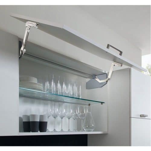 Ảnh bộ tay nâng FREE SWING Hafele 493.05.762, trắng