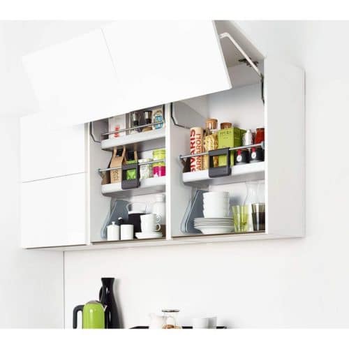 Ảnh thực tế kệ nâng hạ cho tủ bếp rộng 600mm, 1 khay, Hafele 504.68.913