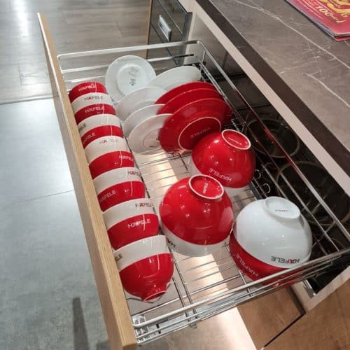 Ảnh thực tế bộ rổ chén đĩa CAPPELLA Cucina 549.08.008 Inox 304