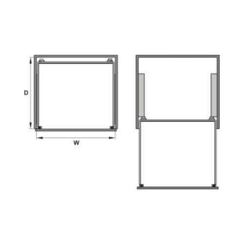 Thiết kế của Bộ rổ chén đĩa CAPPELLA Cucina 549.08.008 Inox 304