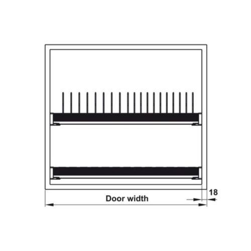 Bộ rổ bát đĩa Hafele Presto 544.40.003 600mm