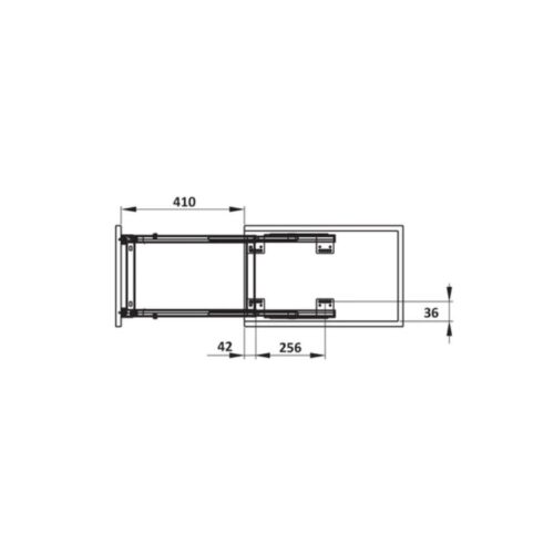Bộ rổ gia vị, dao thớt Hafele Sonata 549.20.019 350mm