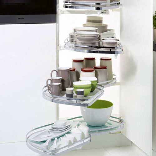 Bộ Rổ Góc Lemans II Xoay Trái Hafele 541.32.673