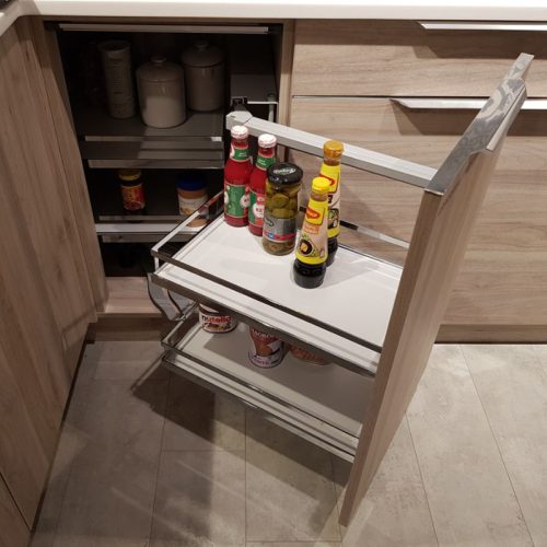 Kệ góc xoay 900mm Magic Corner mở trái Imundex 7 803 703